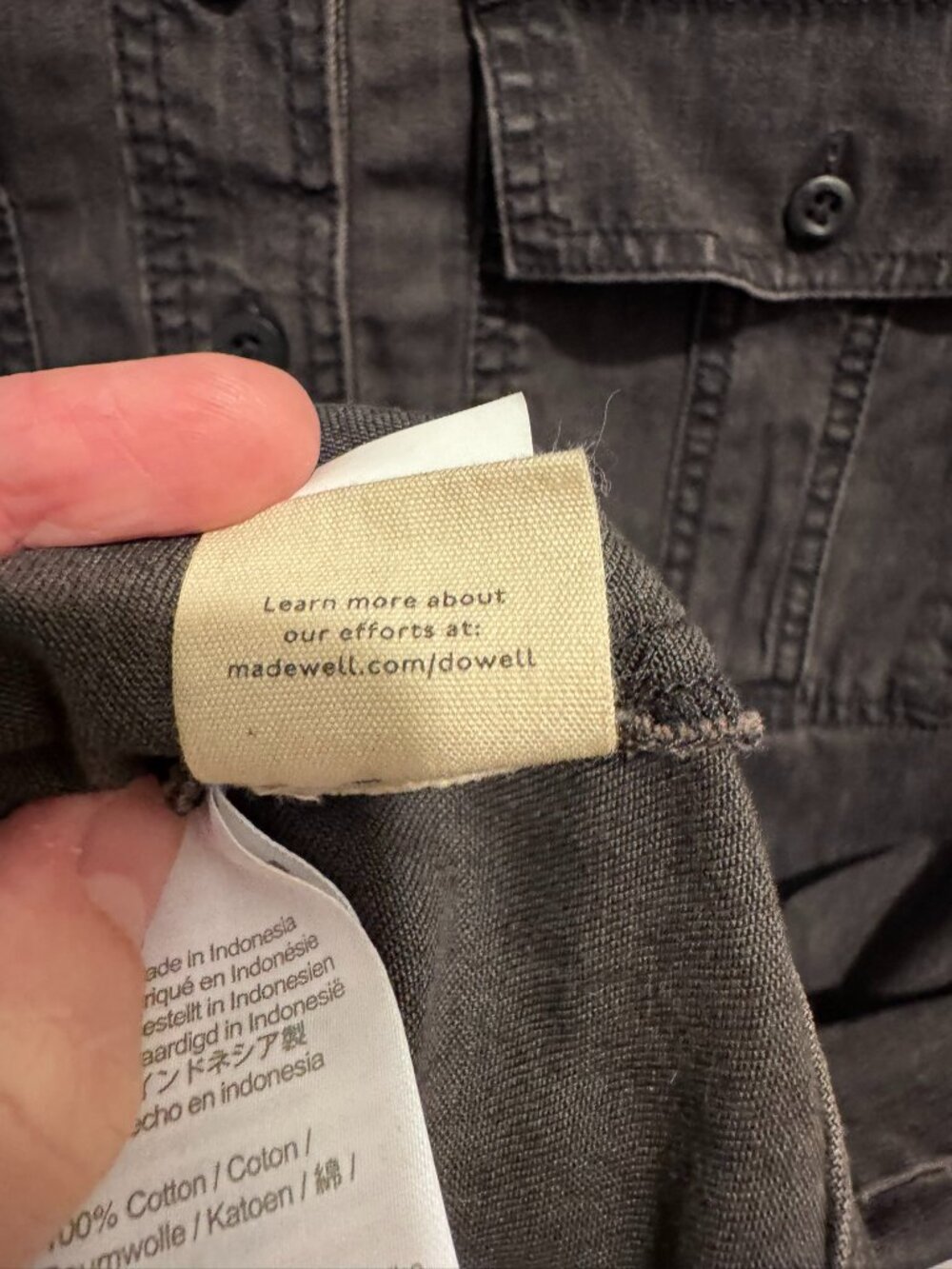 Madewell - Denim Popover Shirtdress in Lunar Wash - Picture 7 of 7